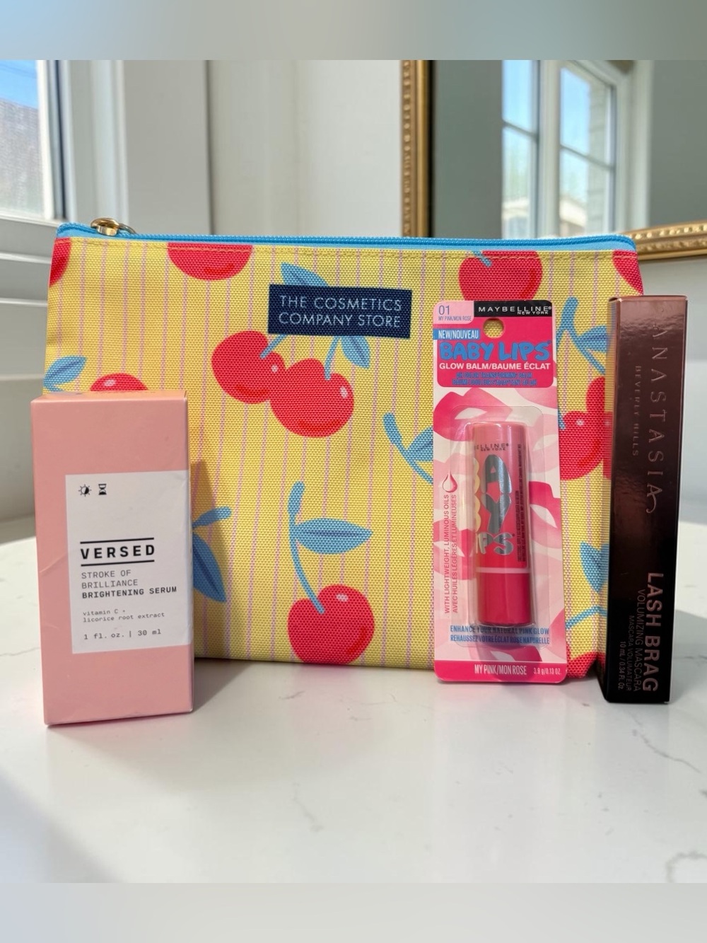Anastasia, Maybelline and Versed Beauty Bundle with Makeup Bag